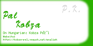 pal kobza business card